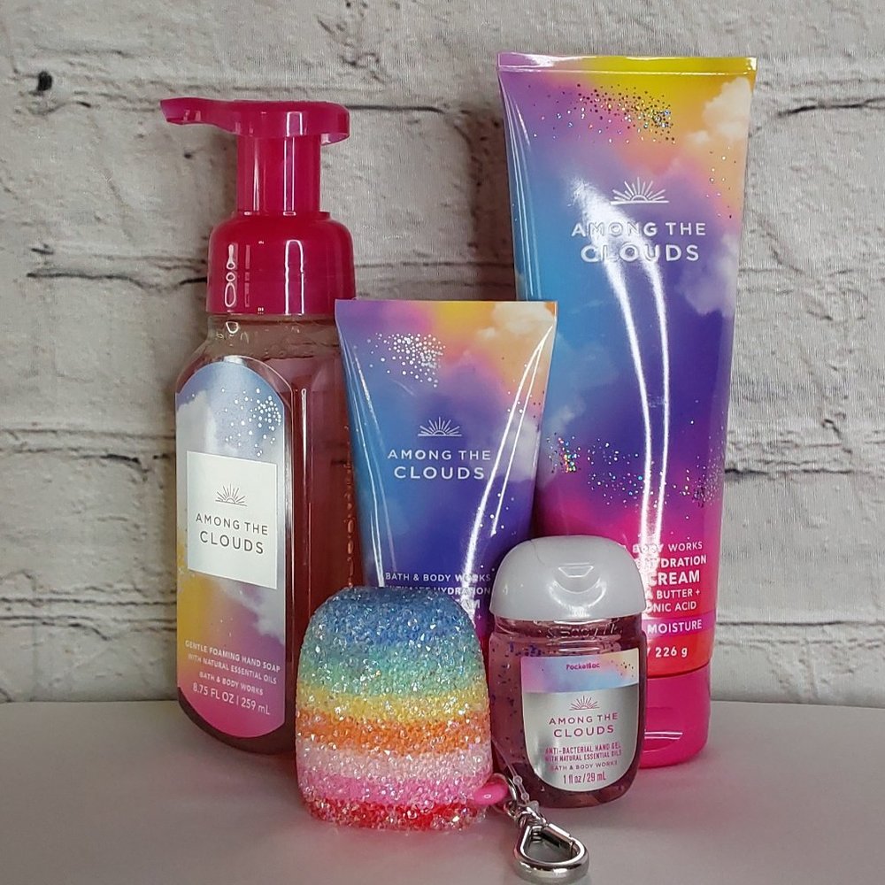 BATH & BODY WORKS 'AMONG THE CLOUDS' 5~PIECE BODY CARE GIFT SET - Picture 8 of 12